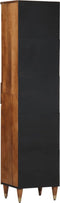 vidaXL - Badkamerkast - 38x33x160 - cm - massief - mangohout