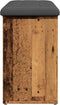 vidaXL - Schoenenbank - 102x32x50 - cm - bewerkt - hout - oud - houtkleurig