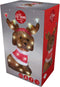 Kersthond - Acryl - LED 30 stuks - Bruin Rood Wit - 35 cm