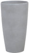 ABDERA - Bloempot set van 2 - Lichtgrijs - Groot - Stenenmix