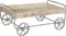 Trolley DKD Home Decor 110 x 67 x 46 cm Spar Natuurlijk Grijs Metaal Sparrenhout