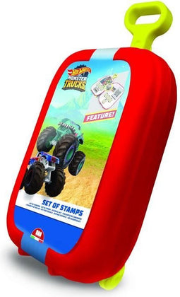 Trolley - MULTIPRINT - 64143 - 7 Hot Wheels-stempels, 5 potloden, 18 stiften