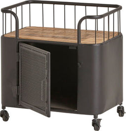 Trolleytafel Iron lady 61 cm - metaal | Meubelplaats