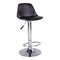 Trondheim Bar Chair - Bar Chair In Black With Chrome Legs - Set Of 2