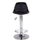 Trondheim Bar Chair - Bar Chair In Black With Chrome Legs - Set Of 2