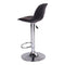 Trondheim Bar Chair - Bar Chair In Black With Chrome Legs - Set Of 2