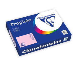 Trophee - Kopieerpapier a4 80gr roze | Pak a 500 vel | 5 stuks