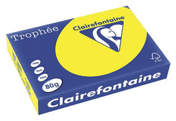 Trophee - Kopieerpapier a4 80gr zonnegeel | 5 stuks