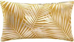 Tropic Fluwelen Kussen - 30 x 50 cm - Okergeel