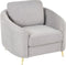 TROSA - Fauteuil - Grijs - Polyester