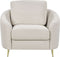 TROSA - Fauteuil - Lichtbeige - Polyester