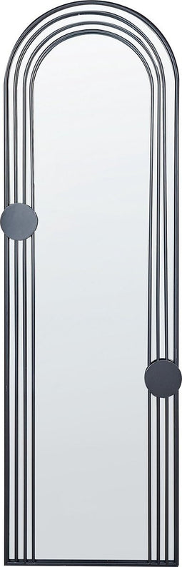 TROUY - Wandspiegel - Zwart- 45 x 146 cm - Metaal