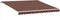 vidaXL - Luifel - handmatig - uittrekbaar - met - LED - 400x350 - cm - bruin