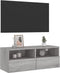 vidaXL - Tv-wandmeubel - 80x30x30 - cm - bewerkt - hout - grijs - sonoma - eikenkleur