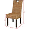 vidaXL - Eetkamerstoelen - Kubu - 2 - stuks - rattan - mangohout
