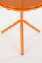 Mica Decorations Aston - Bijzettafel met Afneembaar Dienblad - H41,5 x Ø30,5 cm - Metaal - Oranje