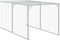 vidaXL - Kippenhok - met - ren - 117x813x123 - cm - staal - lichtgrijs