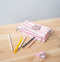Pusheen Rose Collection - Etui 3-compartimenten - 21 x 12 cm Synthetisch Roze