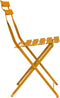 vidaXL - Vouwbare - Tuinstoelen - 2 - stuks - Mosterdgeel - Staal