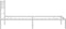 vidaXL - Bedframe - met - hoofdbord - metaal - wit - 90x190 - cm