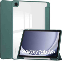 imoshion Tablet Hoes - Geschikt voor Samsung Galaxy Tab A9 Plus - Trifold Hardcase Bookcase - Groen