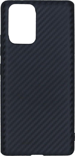Hoesje Siliconen Geschikt voor Samsung Galaxy S10 Lite - Carbon Softcase Backcover - Zwart