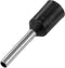 TRU COMPONENTS 1091287 Adereindhulzen 1.50 mm² Deels geïsoleerd Zwart 100 stuk(s)