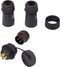 TRU COMPONENTS 1094581 Ronde stekker adapter Stekker, recht, Bus, recht Totaal aantal polen: 4 1 stuk(s)