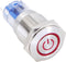 TRU COMPONENTS 1303020 LAS2GQF-11ET/R/12V/S/P Druktoets 48 V/DC 2 A 1x aan/(aan) Moment Rood IP65 1 stuk(s)