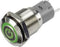TRU COMPONENTS 1303021 LAS2GQF-11ET/G/12V/S/P Druktoets 48 V/DC 2 A 1x aan/(aan) Moment Groen IP65 1 stuk(s)
