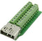 TRU COMPONENTS 1307037 HDMI-connector Bus, inbouw verticaal Aantal polen: 22 1 stuk(s)
