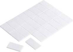 TRU COMPONENTS 1564000 Dubbelzijdige kleefpads Wit (l x b) 25 mm x 13 mm 24 stuk(s)