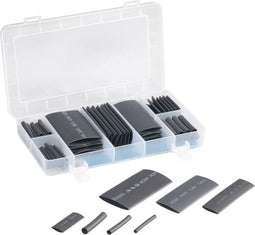 TRU COMPONENTS 1564899 Krimpkous assortiment Zwart Krimpverhouding:2:1 63 onderdelen