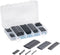 TRU COMPONENTS 1564899 Krimpkous assortiment Zwart Krimpverhouding:2:1 63 onderdelen