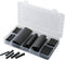 TRU COMPONENTS 1566305 Krimpkous assortiment Zwart Krimpverhouding:3:1 52 onderdelen