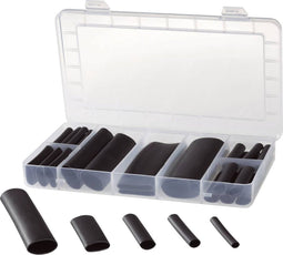 TRU COMPONENTS 1566429 Krimpkous assortiment Zwart Krimpverhouding:4:1 63 onderdelen