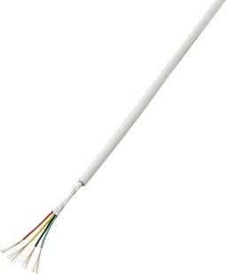 TRU COMPONENTS 1567174 Alarmkabel LiYY 4 x 0.22 mm² Wit 50 m