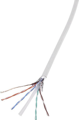 TRU COMPONENTS 1567179 Netwerkkabel CAT 6 F/UTP 4 x 2 x 0.27 mm² Wit 305 m