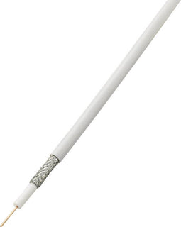 TRU COMPONENTS 1570251 Coaxkabel Buitendiameter: 6.80 mm RG6 /U 75 Ω 85 dB Wit 10 m