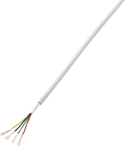 TRU COMPONENTS 1570252 Alarmkabel LiYY 4 x 0.14 mm² Wit 50 m