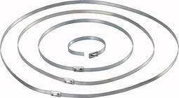 TRU COMPONENTS 1570838 Kabelbinder 201 mm 4.60 mm Zilver 10 stuk(s)