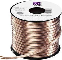 TRU COMPONENTS 1572262 Luidsprekerkabel 2 x 0.75 mm² Transparant 30 m