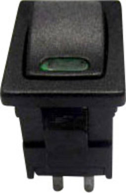 TRU COMPONENTS 1587536 Wipschakelaar TC-R13-66L-02 GN 250 V/AC 6 A 1x uit/aan Continu 1 stuk(s)