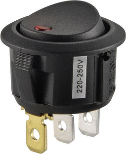TRU COMPONENTS 1587637 Wipschakelaar TC-R13-208B2-02 RD 250 V/AC 10 A 1x uit/aan Continu 1 stuk(s)