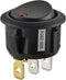 TRU COMPONENTS 1587637 Wipschakelaar TC-R13-208B2-02 RD 250 V/AC 10 A 1x uit/aan Continu 1 stuk(s)