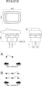 TRU COMPONENTS 1587648 Wipschakelaar TC-R13-213A-03 250 V/AC 3 A 1x uit/aan Continu 1 stuk(s)