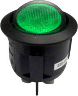 TRU COMPONENTS 1587658 Wipschakelaar TC-R13-244B-02 B/G 220 V/AC 250 V/AC 10 A 2x uit/aan Continu 1 stuk(s)