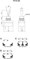 TRU COMPONENTS 1587667 TC-R13-25A1-01 Tuimelschakelaar 250 V/AC 6 A 1x uit/aan Continu 1 stuk(s)