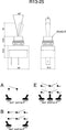 TRU COMPONENTS 1587671 TC-R13-25A2-01 Tuimelschakelaar 250 V/AC 6 A 1x uit/aan Continu 1 stuk(s)