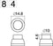TRU COMPONENTS 1587725 TC-R13-84B-05BK Drukschakelaar 250 V/AC 1 A 1x uit/aan Continu 1 stuk(s)